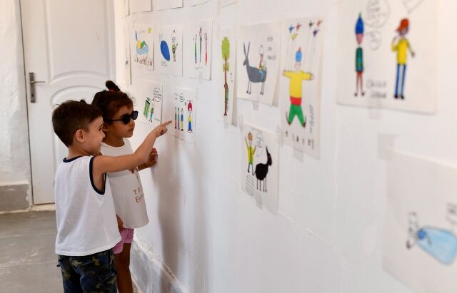 Tepebaşı'nda Çocuk Sanat Şenliği'nden renkli görüntüler