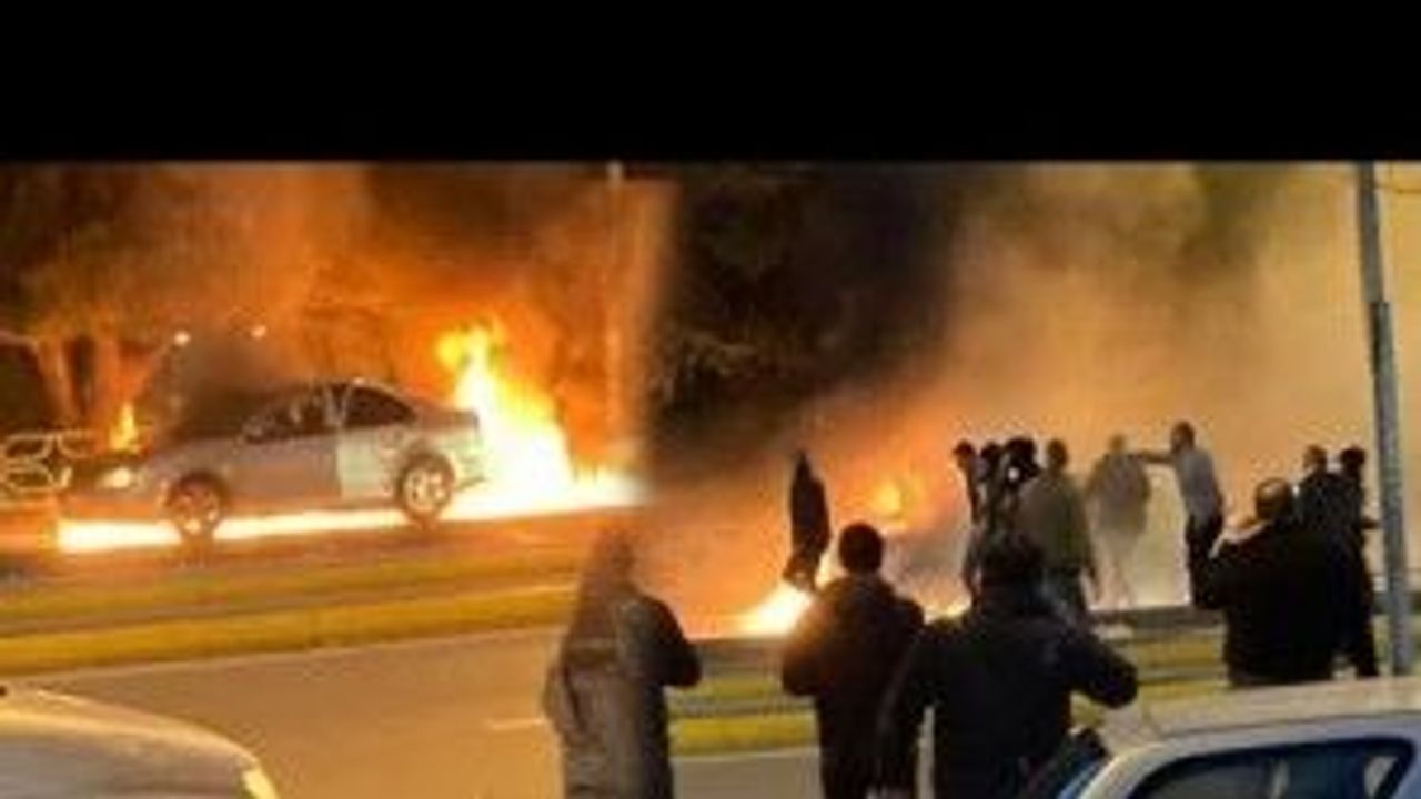 Eskişehir'de otomobil yangını büyük panik yarattı!