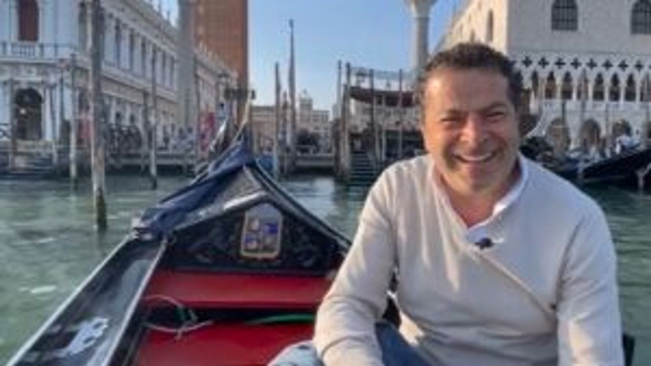 Cüneyt Özdemir Venedik'te bakın kimi anlata anlata bitiremedi!