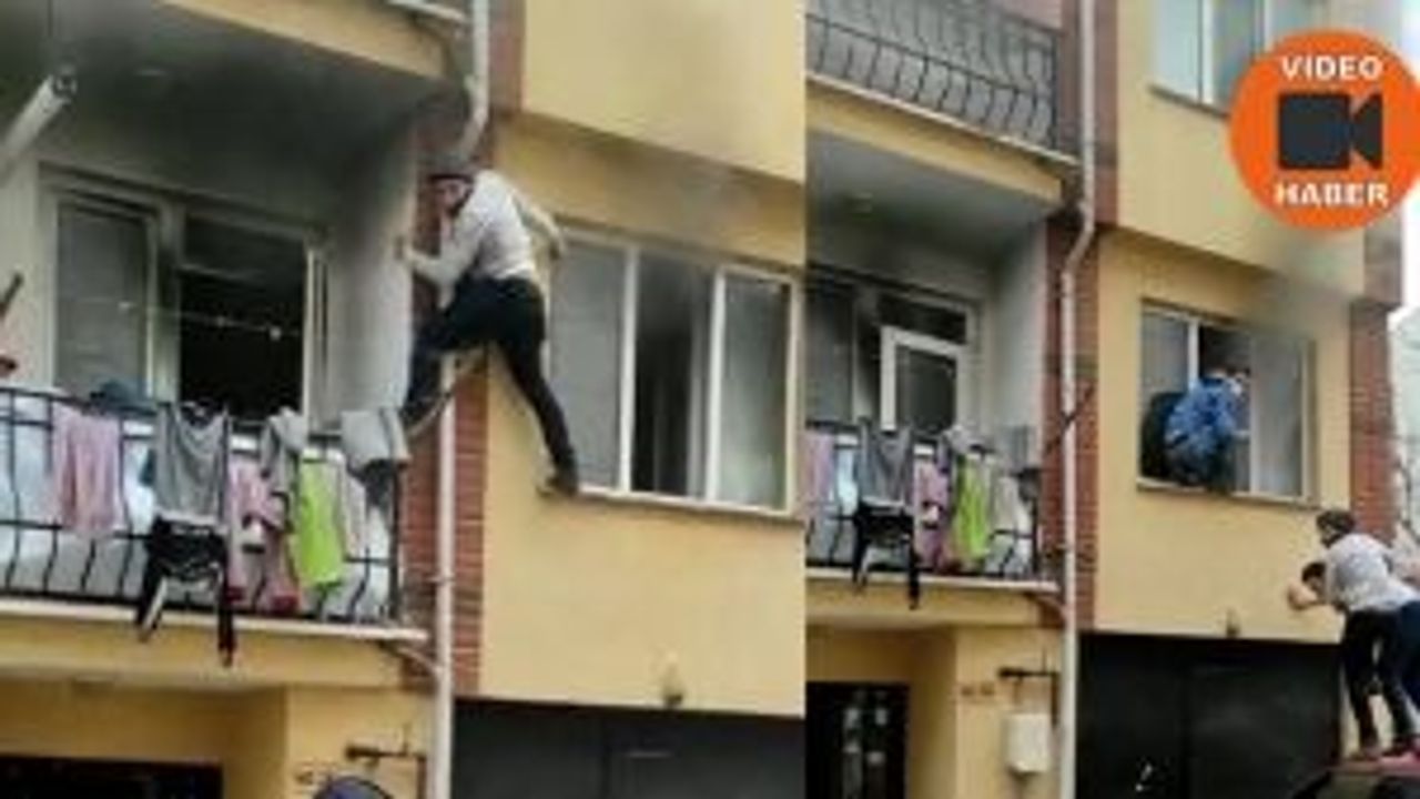 Eskişehir'de can pazarı! Yangından böyle kurtardılar