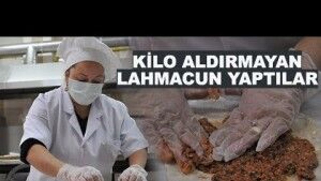 Kilo aldırmayan lahmacun yaptılar