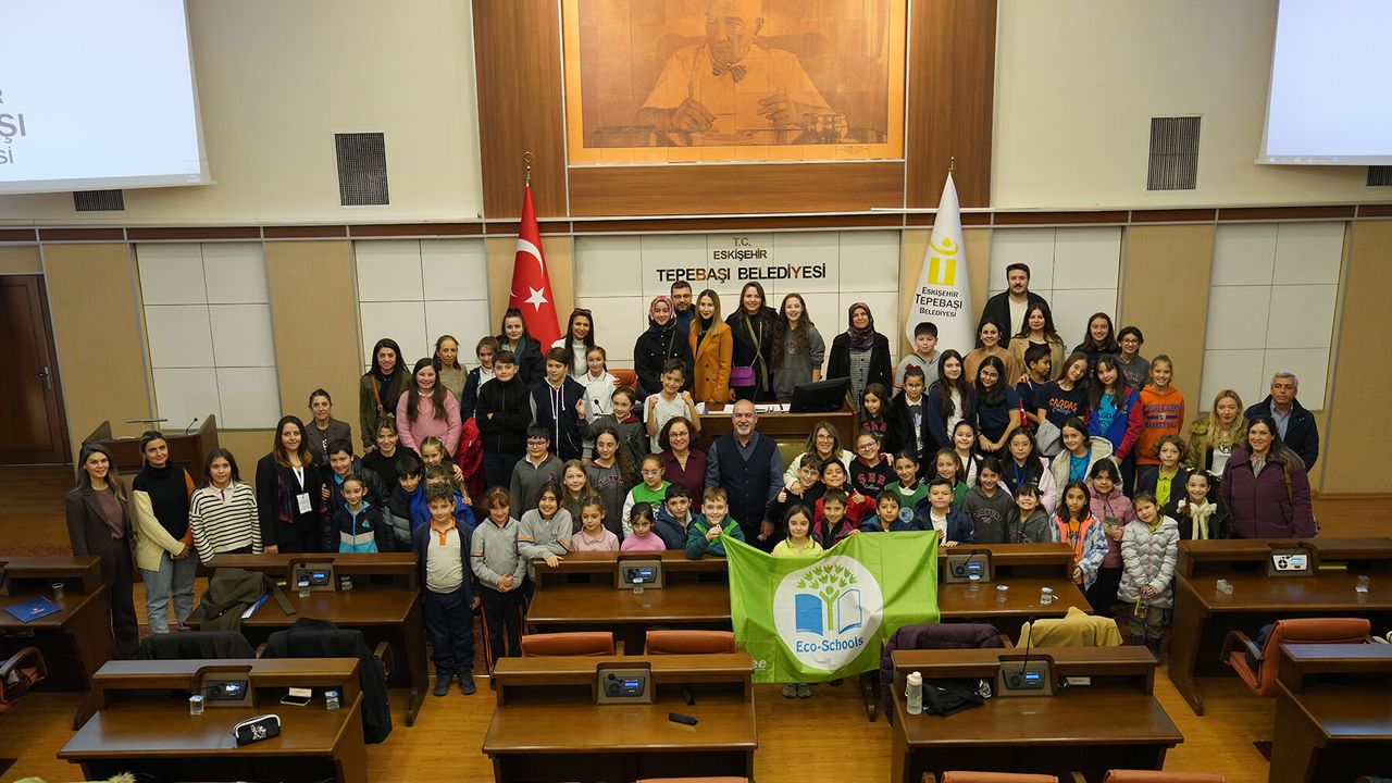 Tepebaşı’nda Eko-Okullar çevre çocuk meclisi 16. dönem 1. çalıştayı yapıldı