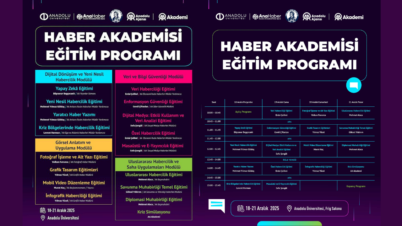 Medyada yeni dönemin şifreleri Eskişehir’de çözülüyor: Eğitim başlıyor