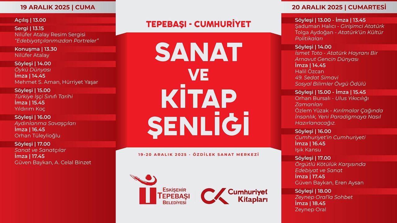 Tepebaşı’nda sanat ve kitap dolu iki gün