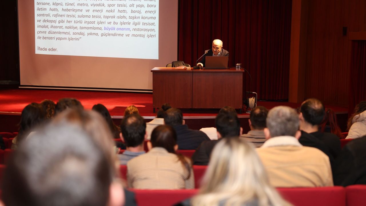 Büyükşehir personeline yapım işleri ve hakediş eğitimi