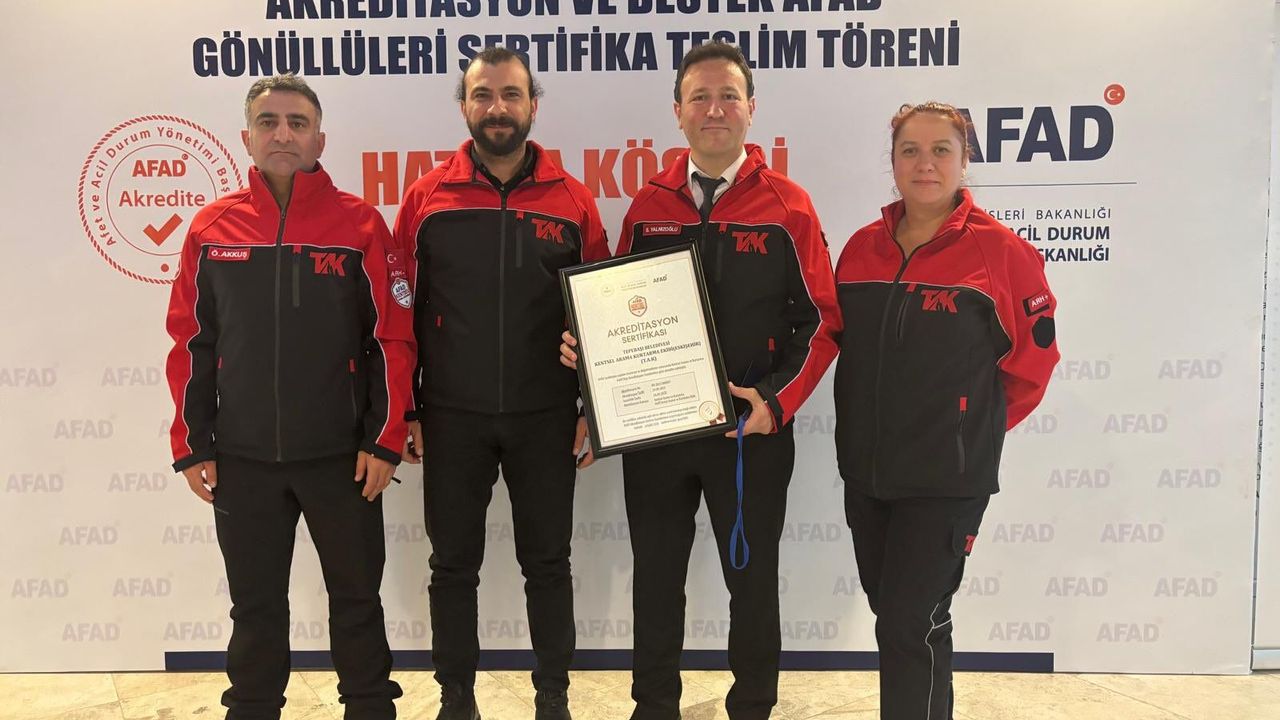 Tepebaşı’nın Gönüllü Arama Kurtarma Ekibine AFAD Onayı