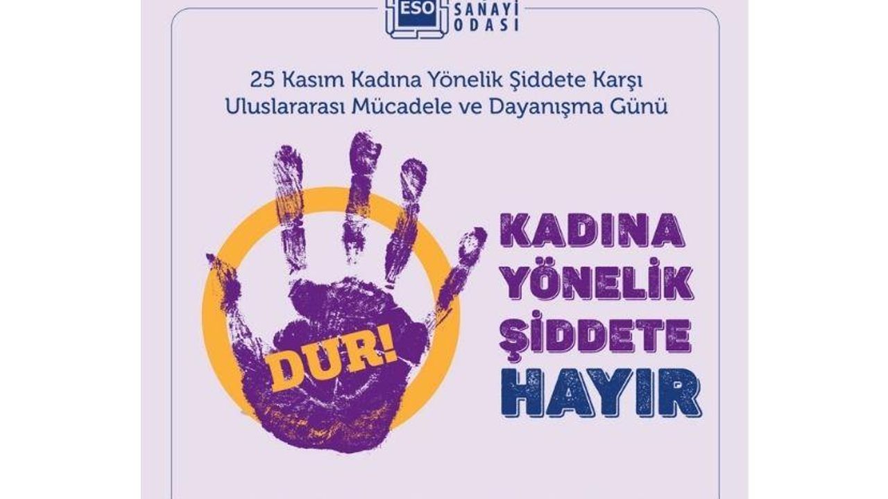 Eskişehir Sanayi Odası’ndan Kadına Yönelik Şiddete Tepki