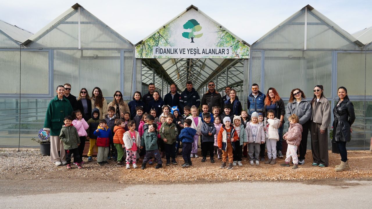 Minikler Fidanlıkta Doğayı Öğrendi, Üretim Sürecine Katıldı