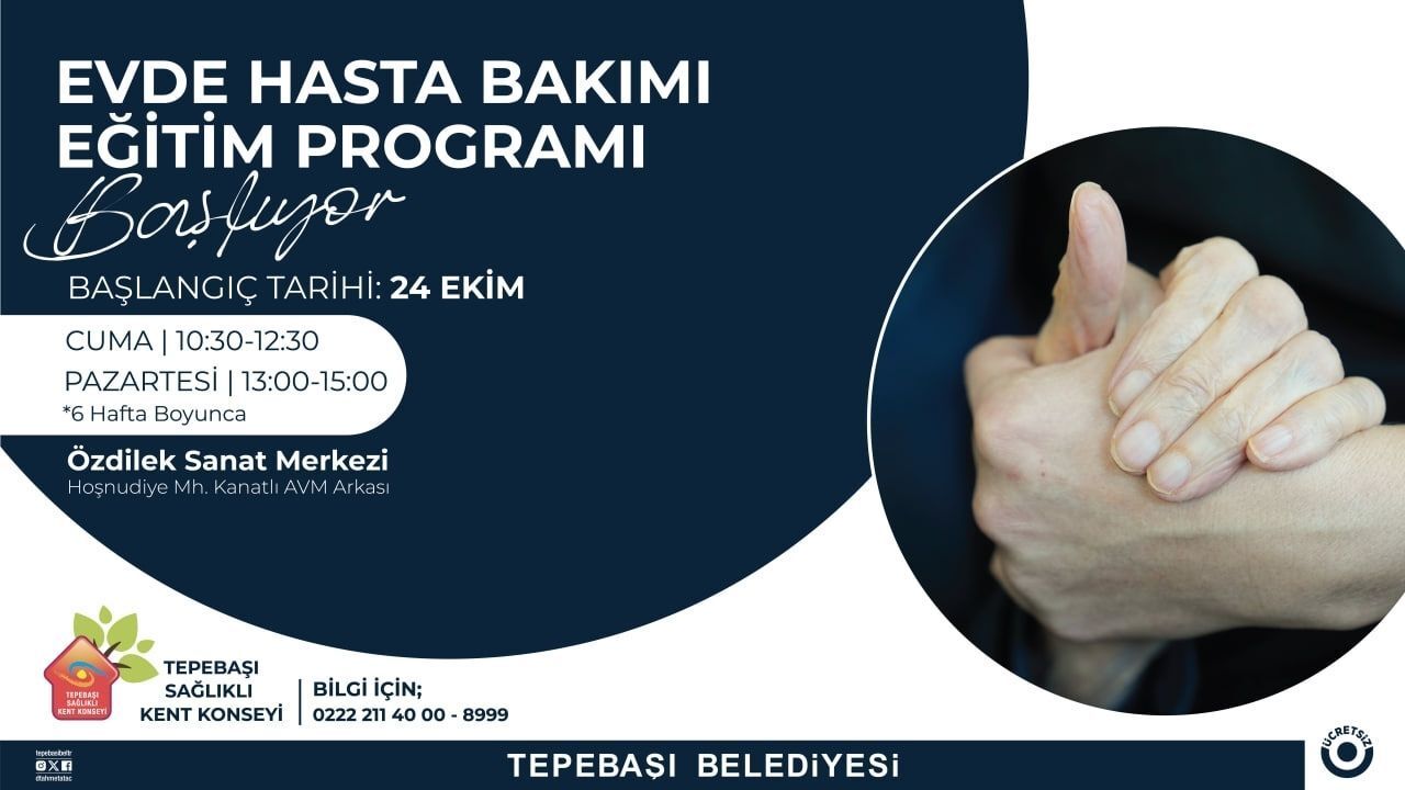 Evde hasta bakımı  eğitimleri başlıyor