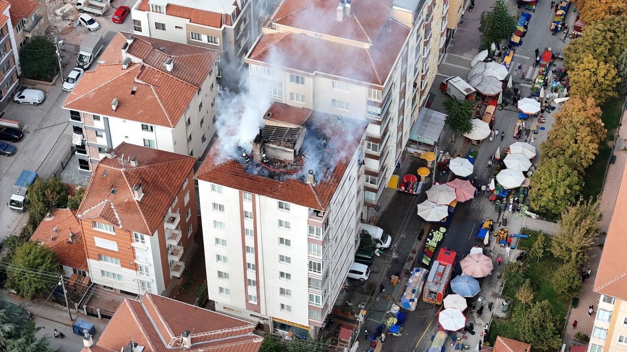 Apartman yangını korkuttu