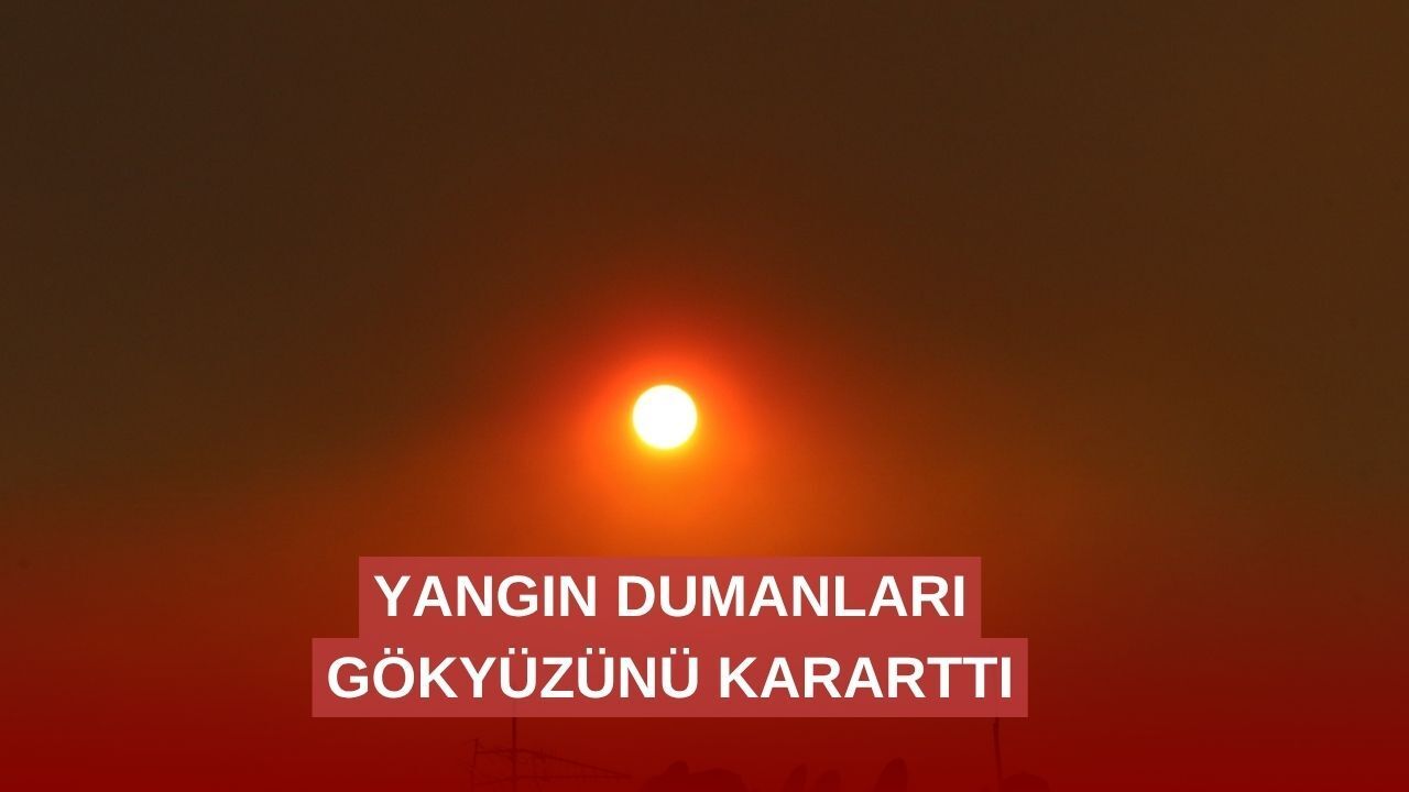 Eskişehir'de yangın dumanları havayı kararttı
