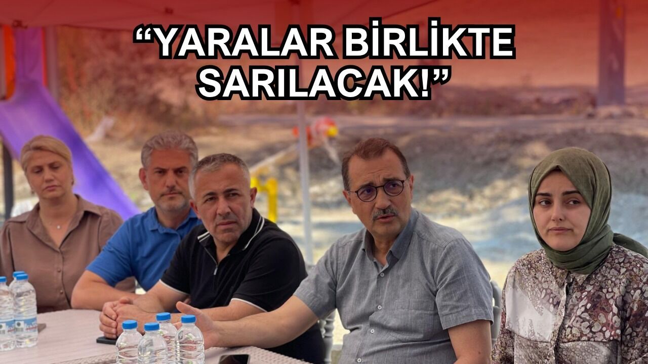 Yangın felaketinin acısına ortak oldular