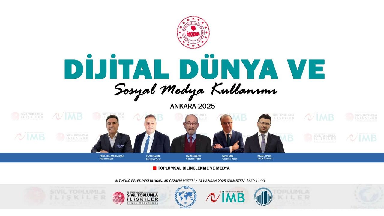 “Dijital Dünya ve Sosyal Medya Kullanımı” Paneli Gerçekleşecek