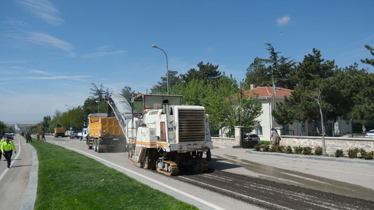 Sivrihisar’da Atatürk Bulvarı Yenilendi