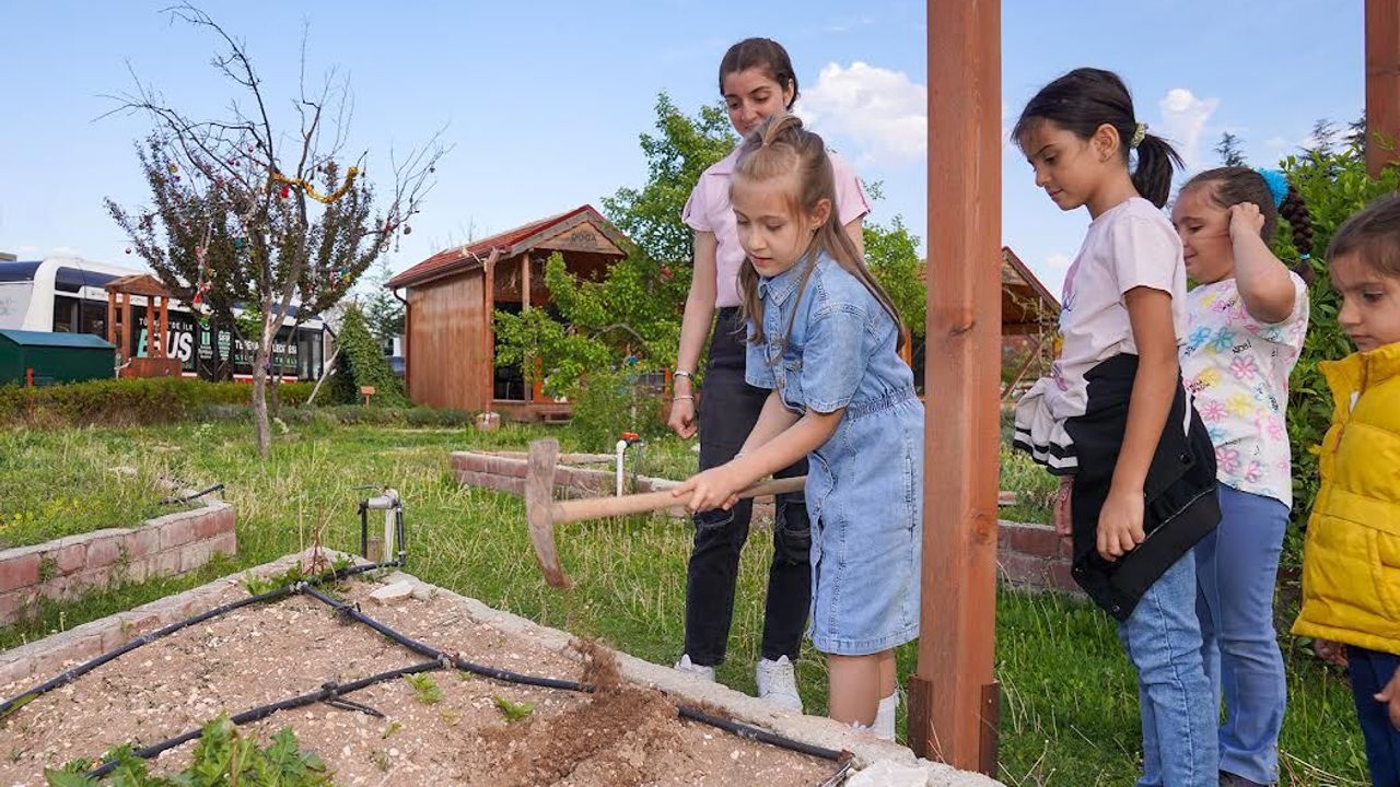 Minikler bitkilerin büyüme serüvenini öğrendi