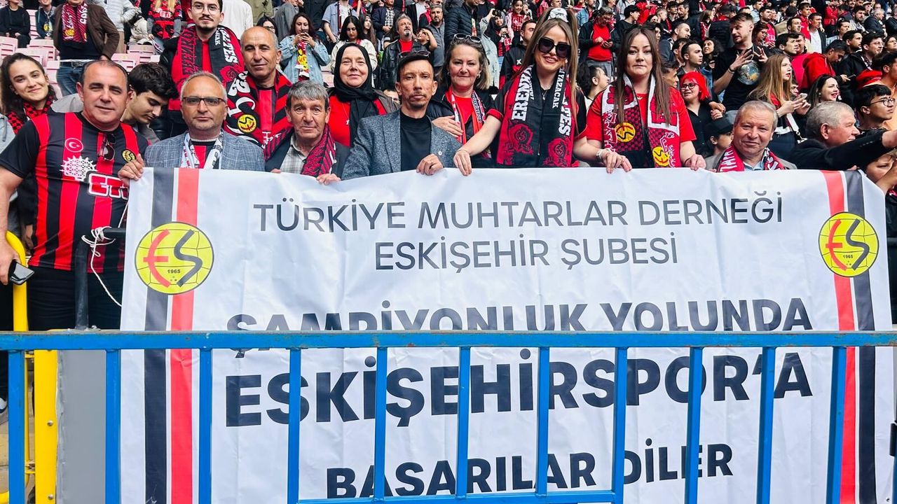 Türkiye Muhtarlar Derneği Eskişehir Şubesinden Eskişehirspor’a destek mesajı