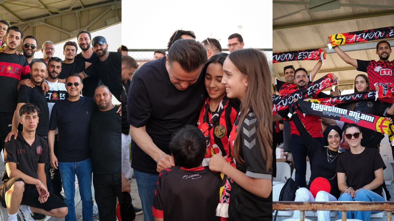 Nebi Hatipoğlu Eskişehirsporluların yanındaydı