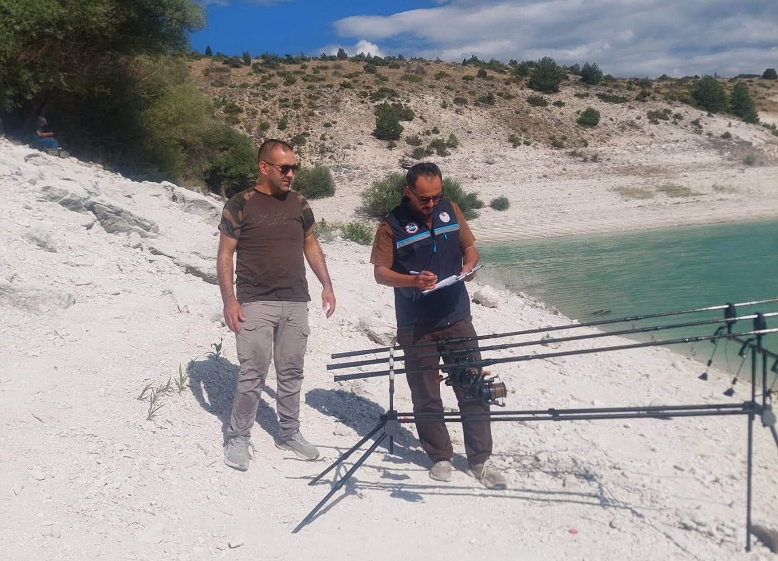Çavdarhisar Barajı’nda su ürünleri ve avcılık denetimi