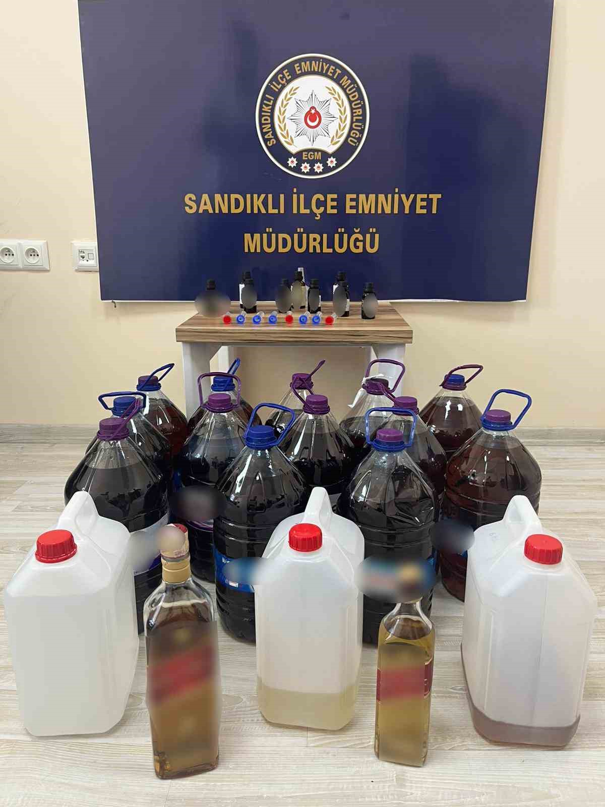 Sandıklı’da sahte alkol operasyonu