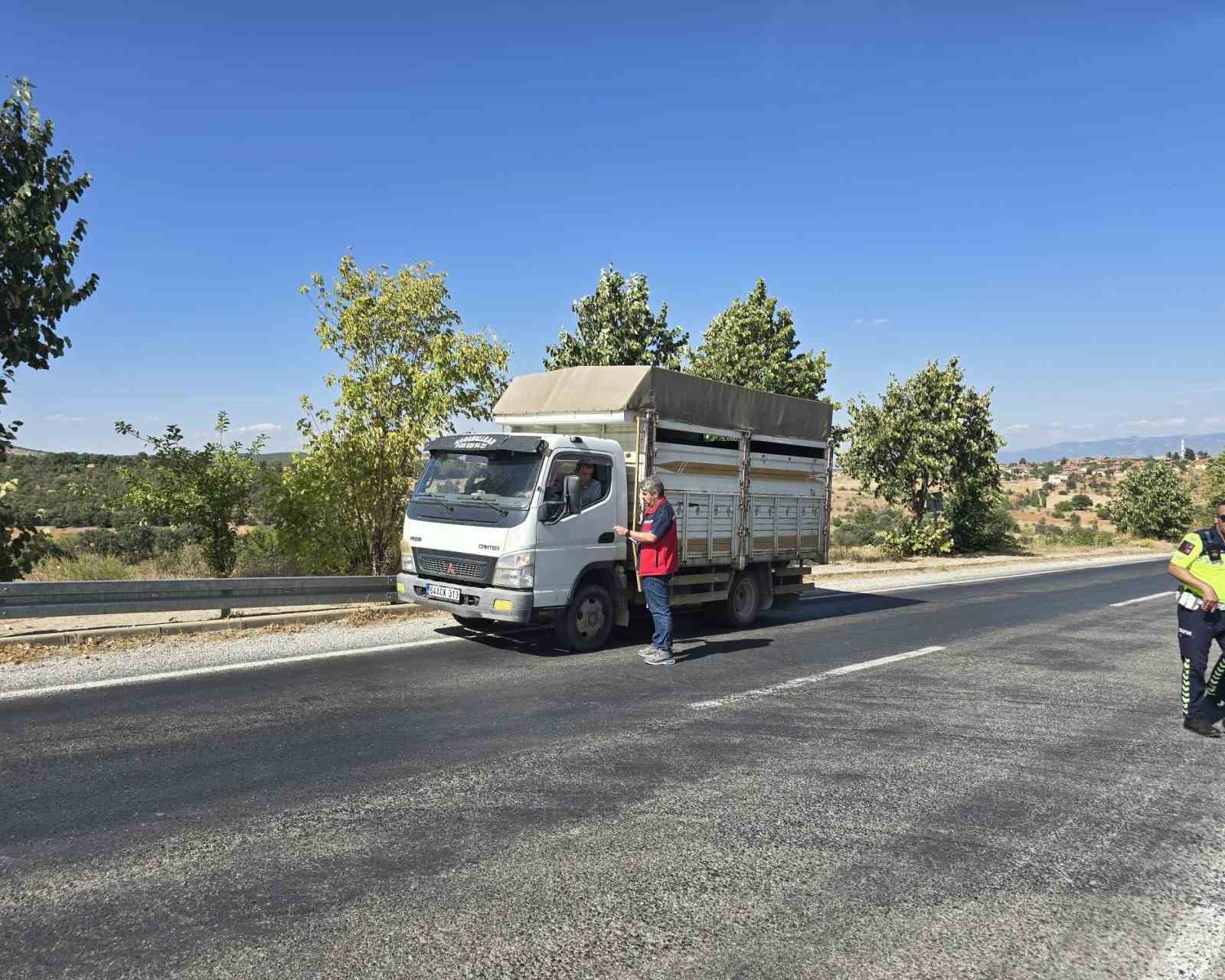Uşak’ta hayvan hastalıklarına karşı yol kontrolleri sürüyor