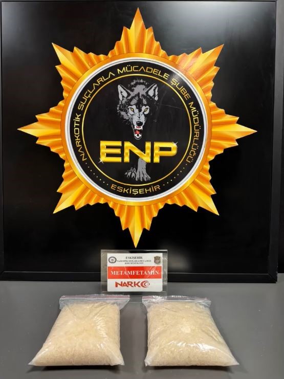 Eskişehir’de uyuşturucu operasyonu: 2 kilo metamfetamin ele geçirildi