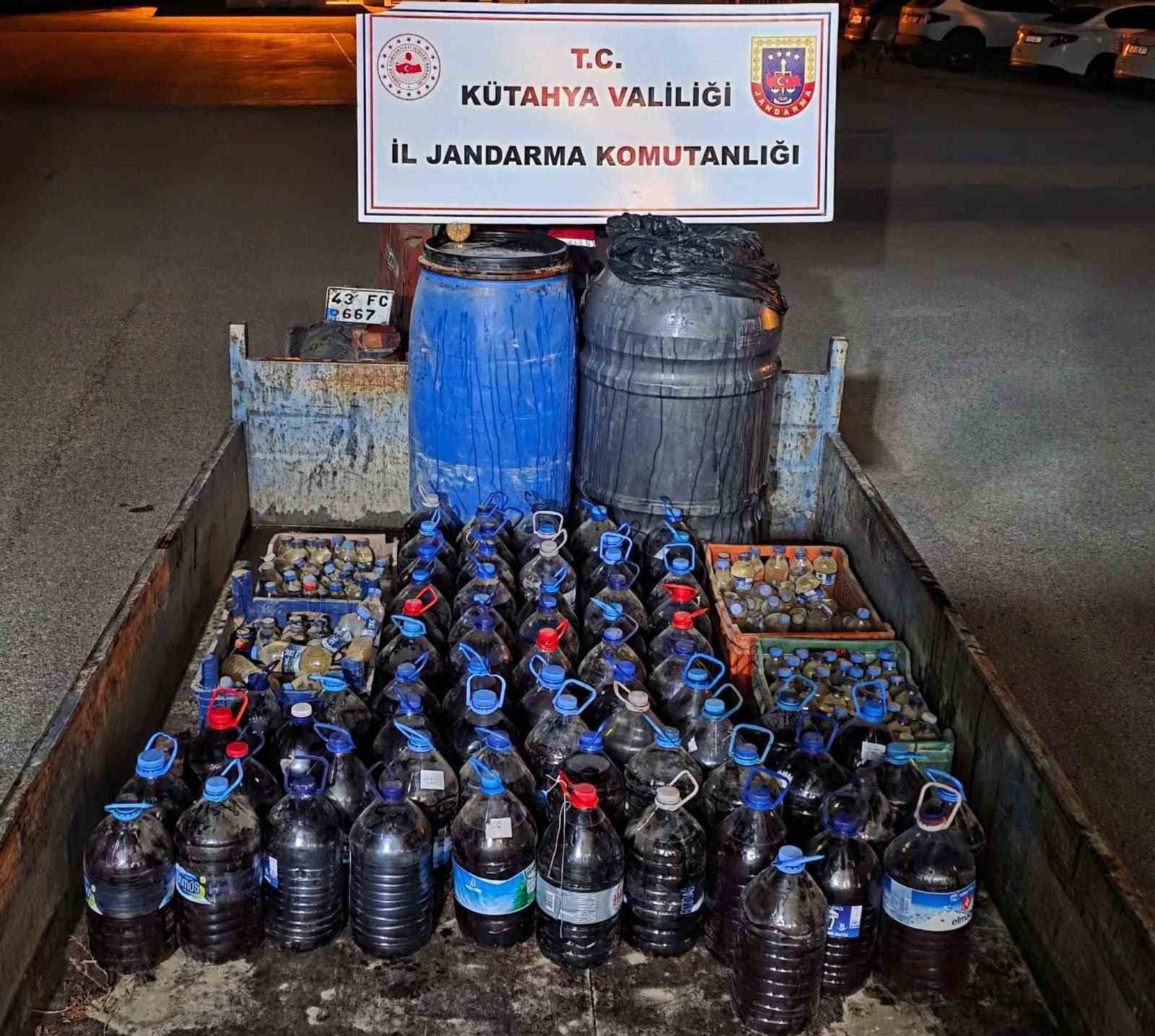 Kütahya’da 960 litre kaçak şarap ele geçirildi