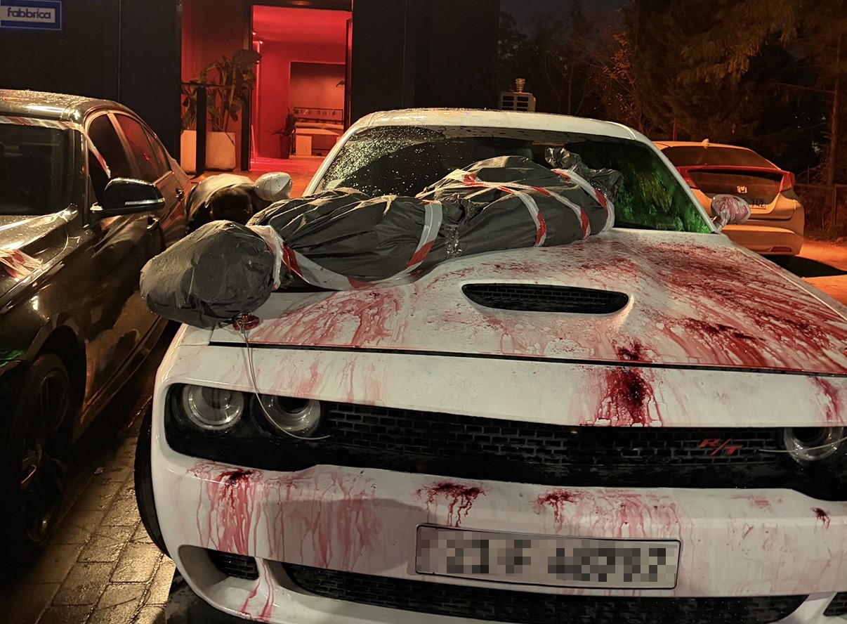 Eskişehir’de ’ceset ve kan lekesi’ görünümlü araç polisi harekete geçirdi