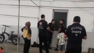Çocukların oyunu az kalsın faciayla sonuçlanacaktı