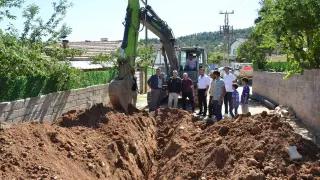 Emet’te köylerin altyapı çalışmaları yerinde incelendi