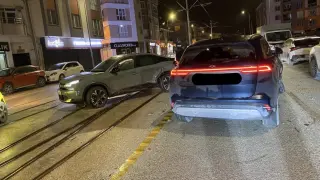 Trafik kazası sebebiyle tramvay seferleri aksadı