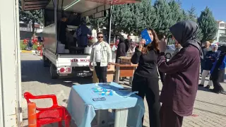 Hisarcık İlçe Hastanesinde anne ve bebek sağlığı için bilgilendirme standı