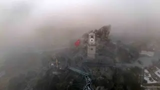 Sivrihisar’da etkili olan sis dağları kapladı