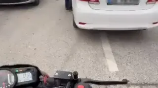 Eskişehir’de motosikletli ile sürücü arasında "emekli polis" tartışması