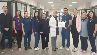 Kütahya Şehir Hastanesi’nde el hijyeni teşekkürünü Dahiliye Yoğun Bakım Ünitesi aldı