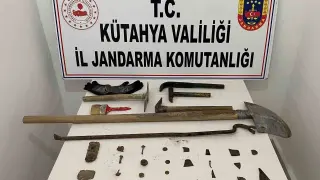 Kütahya’da Anadolu Mirası operasyonu, tarihi eserler ele geçirildi