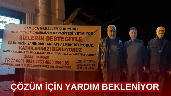 Hacı Zeynep Camii cemaatine yetmiyor