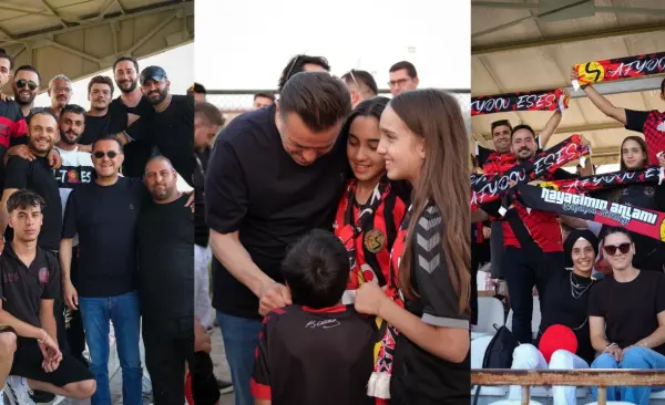 Nebi Hatipoğlu Eskişehirsporluların yanındaydı
