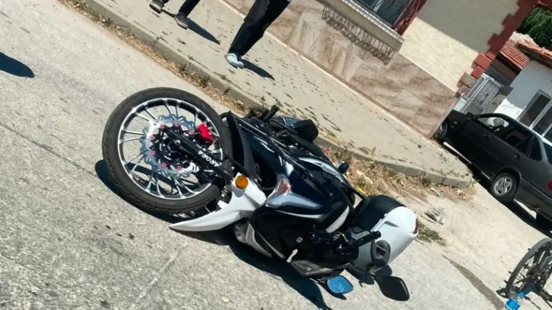 Eskişehir’de Panelvan ile Motosiklet Çarpıştı