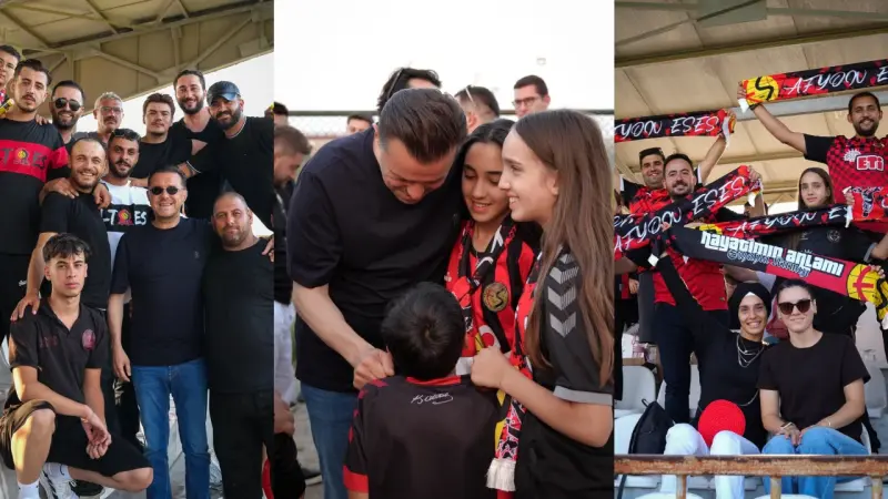 Nebi Hatipoğlu Eskişehirsporluların yanındaydı