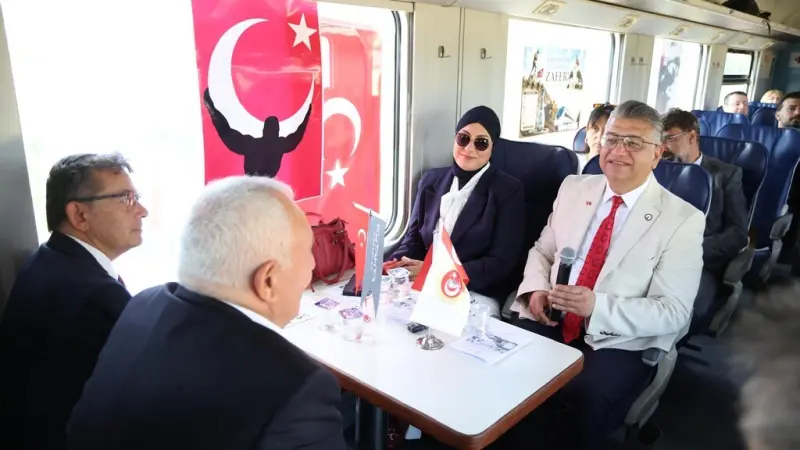 ’Zafer Rotası Sempozyumu’ tren yolculuğuyla gerçekleştirildi