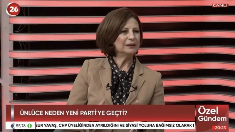 Başkan Ayşe Ünlüce'den Kanal 26'da gündeme dair özel açıklamalar