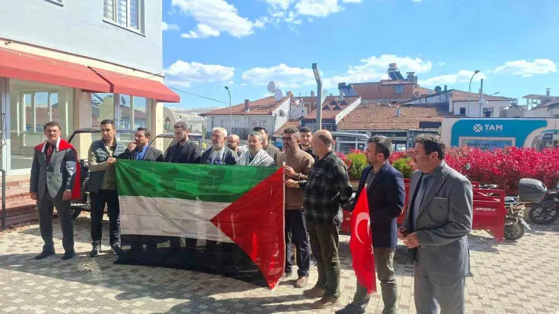 Hisarcık’ta Gazze için basın açıklaması ve dua programı